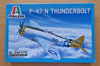 Italeri 1/72 P-47 N Thunderbolt   Modellbausatz   1240   geöffnet, ungebaut