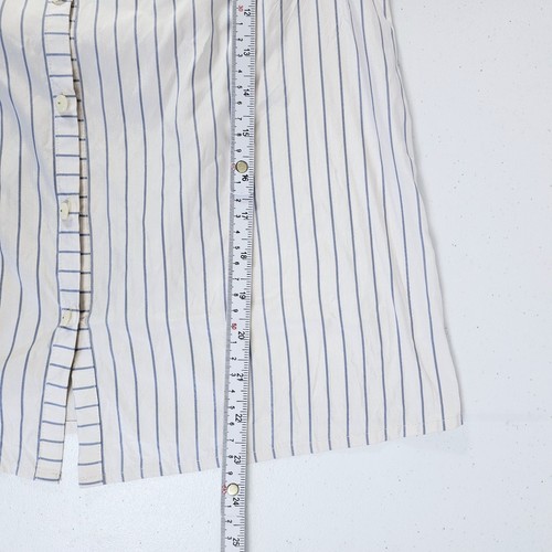 Marc By Marc Jacobs Size 0 100% Silk Ruffle Sleeveless Button Down Stripe Blouse - Picture 11 of 11