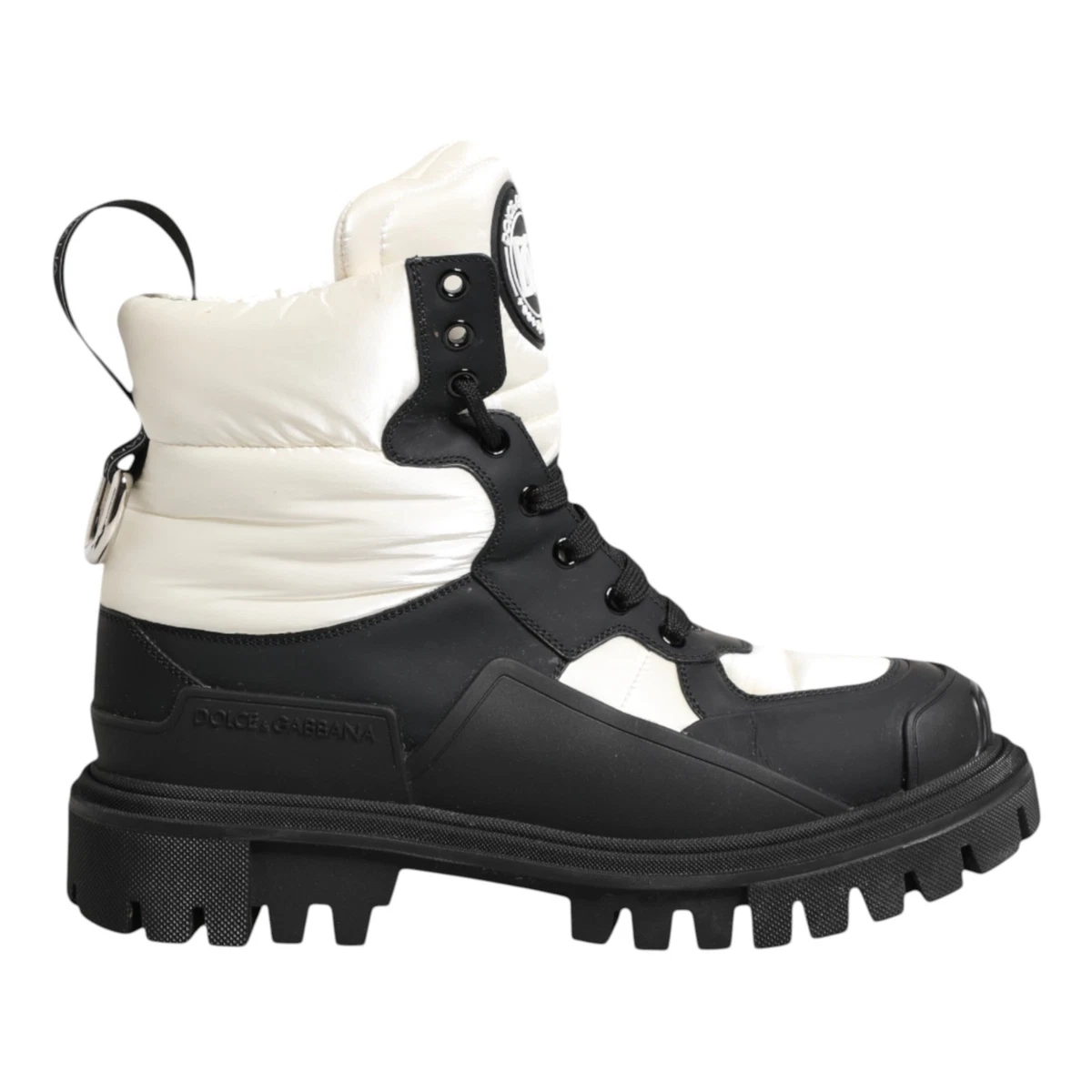 Dolce & Gabbana Men\'s White Leather Desert Combat Boots Shoes US 11 IT 10 EU 44 Dolce&Gabbana Combat Boots for Women for sale | eBay main image 2