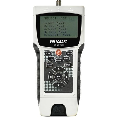 Kabeltester CT-20TDR VOLTCRAFT CT-20TDR   Geeignet für geschirmte/ungeschirmt...