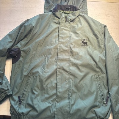 The Elks Golf And Lodge Sandpoint Idaho Men's XL Jacket Full Zip Hood Dark Green