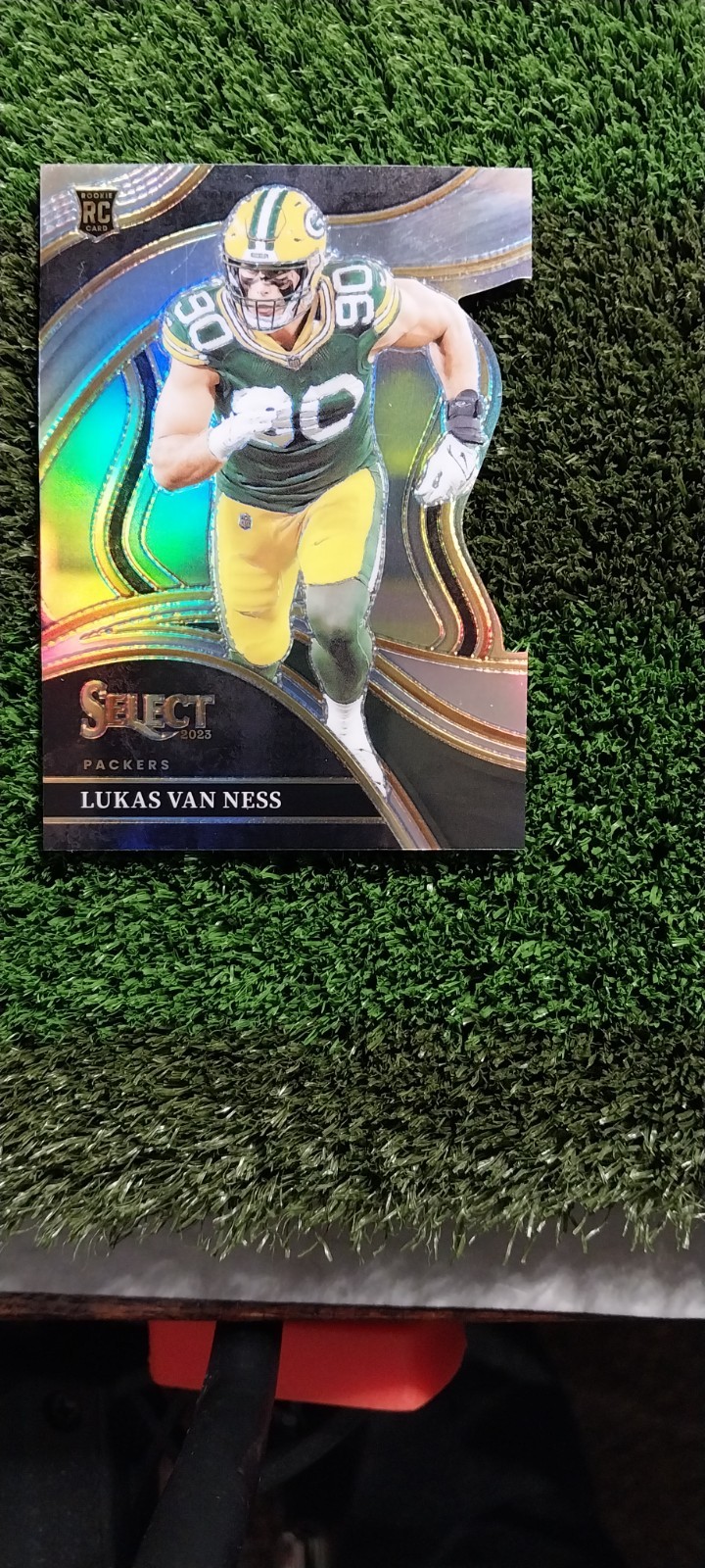 2023 Panini Select - Club Level Lukas Van Ness #239 Silver Prizm Die-Cut (RC)