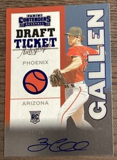 2020 Contenders Retro 1998 Rookie Draft Ticket Blue /35 Zac Gallen Auto RC