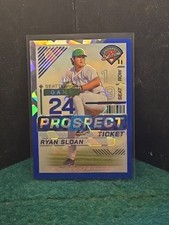 2024 Panini Prospect Edition RYAN SLOAN PROSPECT TICKET BLUE CRACKED ICE #'d/299