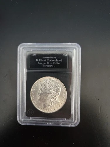 1889 $1 Morgan Silver Dollar. Uncirculated (Bradford Exchange)