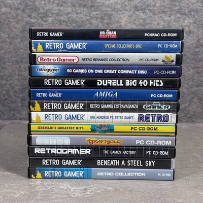 Retro Gamer PC Spielesammlung Konvolut Lot - 13 Ausgaben Emulatoren Remakes Amiga 64