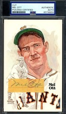 Mel Ott Baseball Cards and Autographed Memorabilia Guide 42