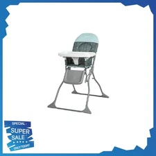 Cosco Simple Fold Full Size High Chair with Adjustable Tray, Free Gray Arrows