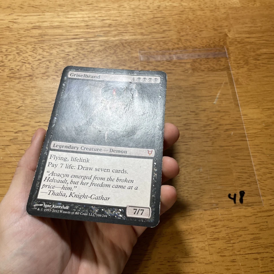 💀 Griselbrand - Avacyn Restored MTG - Oversize Magic Player Rewards Program L48 - Image 3 of 4