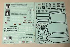 HSP RC Car 1/10 Scale Decal Stickers (two sticker sheets)