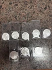 American Silver Eagle Lot. (5) 2009 and (3) 2008