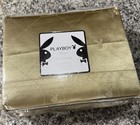 PLAYBOY BUNNY Rabbit  King Size Satin Bed Sheet Set ~ Brand New ~ Rare