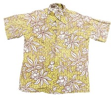 Tropicana Shirt Mens XL Cotton Hawaiian Floral Hippie Vtg 1960s Rare Flaws