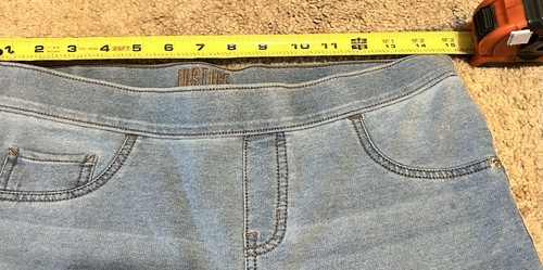 Justice 16Plus Blue Med. Wash Pull On Denim Legging / Jegging EUC! - Picture 4 of 6