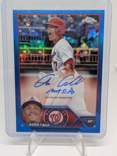 2023 Topps Chrome Update Series - Autographs Alex Call #AC-AC Blue Refractor