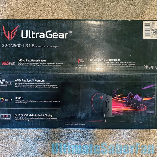 LG 32GN600-B.AUS 32" QHD 165hz HDR Monitor With FreeSync - Black - NEW - 第 2/8 張圖片