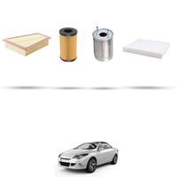 Hoffcar Wartungsset - 4 Filter FüR Renault Megane Cc 2.0 Dci 118Kw Ab 2010