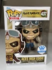 Funko Pop Rocks Iron Maiden Aces High Eddie exclusive box damage soft protector