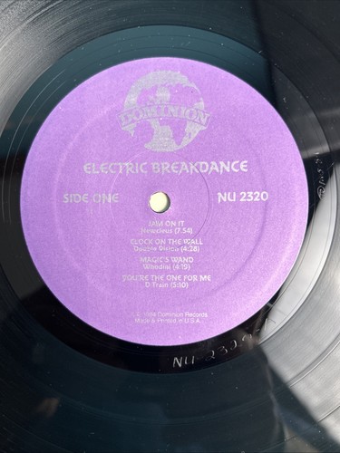 “ELECTRIC BREAKDANCE” VARIOUS ARTISTS LP/Dominion NU 2320 (VG) 1984 (No Poster) - Picture 9 of 11
