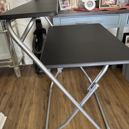 Folding Desk Black -Portable (lower 29” X 20”) (upper 29” X 9”) - Picture 2 of 7