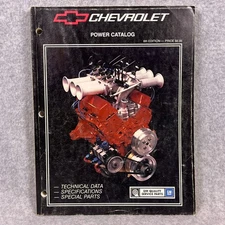Chevrolet Power Catalog 6th Ed 1988 GM Performance Parts Manual Technical Data