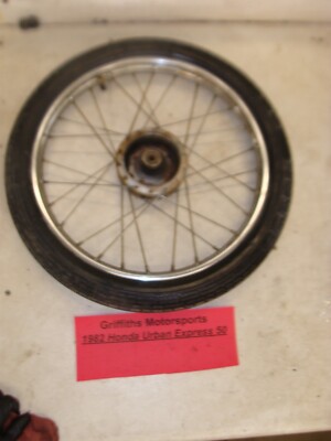 1982 HONDA Urban Express NU50M oem scooter moped front wheel rim tire original