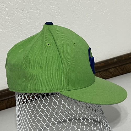 Atlanta Hawks Mitchell & Ness Sombrero Ajustado Verde Azul Variante Talla 7 1/8 NBA - Imagen 4 de 6