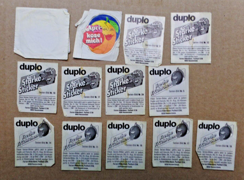 (15) Hanuta Duplo Stickers c. 1985-1986 Freche Fruchtchen Starke Sticker Germany - Picture 9 of 12