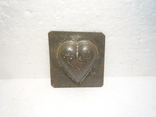 ANTIQUE SOUVENIR HEART CHOCOLATE CANDY MOLD OBERMANN GERMANY 1910s/1920s