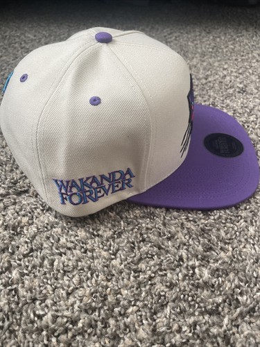 Lids Exclusive Black Panther Wakanda Forever SnapBack Adjustable Men’s Hat Cap - Picture 6 of 15
