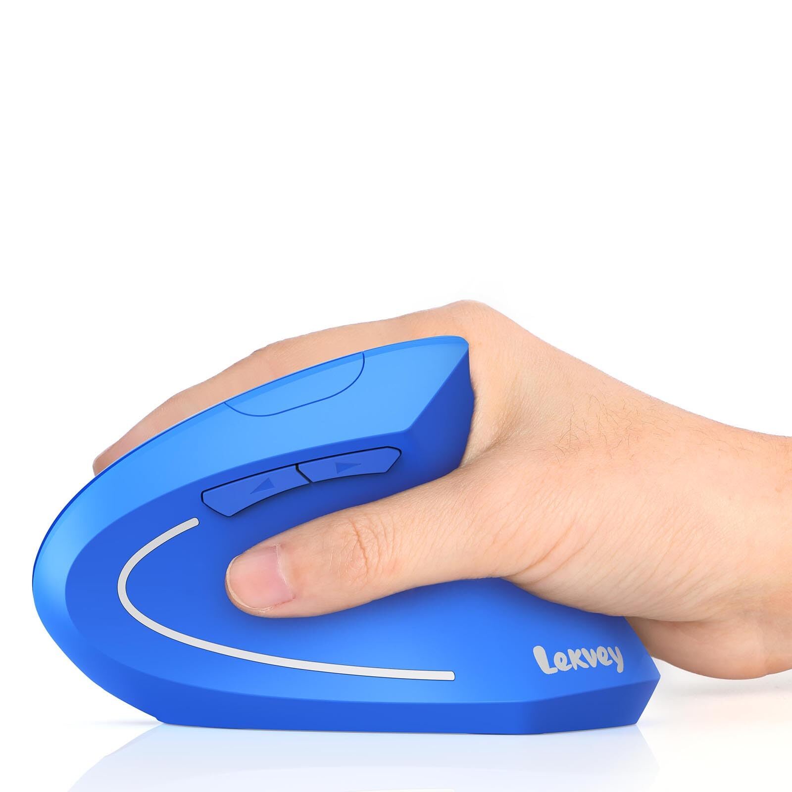 Lekvey Ergonomic Vertical Wireless Mouse Rechargeable 2.4G USB Optical Ergonomic Design for Comfortable Use