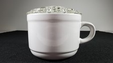 Flower Frog 16 Hole Clear Glass Water Holder Cup With Handle Royal Norfolk