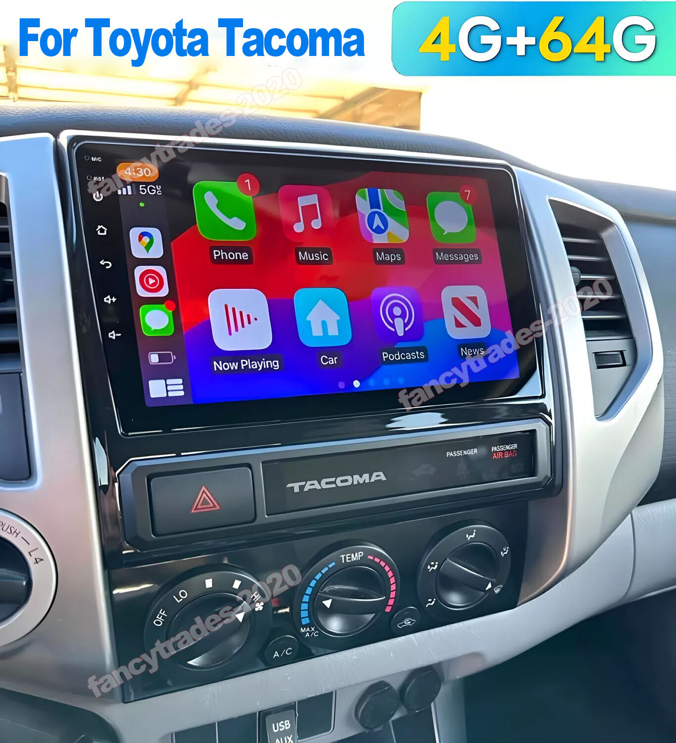 9'' Android 13 For Toyota Tacoma 2005-2013 Car Carplay GPS NAVI BT Radio Stereo