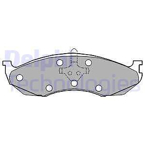 LP1615 DELPHI Brake Pad Set, disc brake for JEEP,KIA - Picture 1 of 1