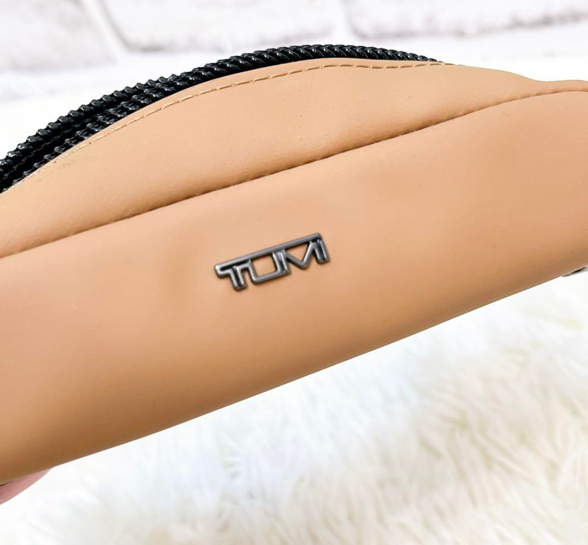 TUMI pen case pouch small bag brown leather Small modular pouch from