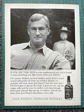 Jack Daniels A4 Poster/Zeitschrift Werbung Man Cave