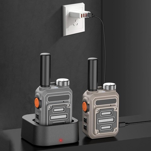 Rechargeable 22CH Two-Way Radios Long Range FRS VOX Walkie Talkies* F5A7 - Afbeelding 6 van 11