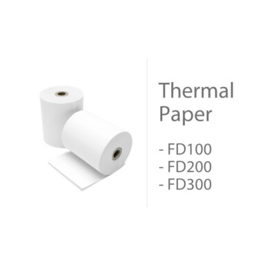 Paper Rolls *10 ROLLS* 3-1/8 x 119 for First Data FD200Ti FD200 FD300 ...