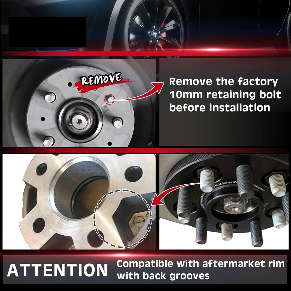2 шт. 20 мм 5x114,3 ступичные прокладки для колес для 2017+ Tesla Model 3 2020+ модель Y - Изображение 4 из 4