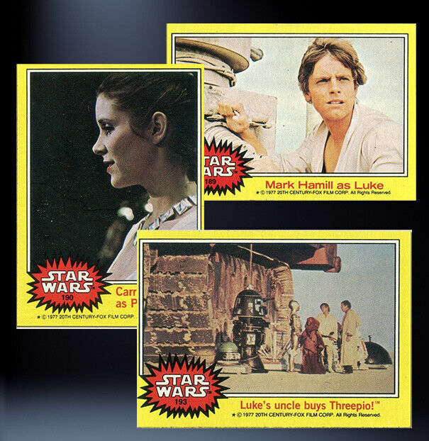 1977 TOPPS STAR WARS Trading Cards -YELLOW Series 3 - U Pick 1977 TOPPS STAR WARS Trading Cards -YELLOW Series 3 - U Pick