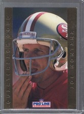 1992 Pro Line Portraits QB Gold #14 Joe Montana