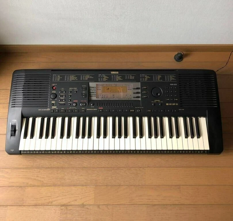 Yamaha PSR-630 Keyboard Portatone Electronic Piano with Adapter 