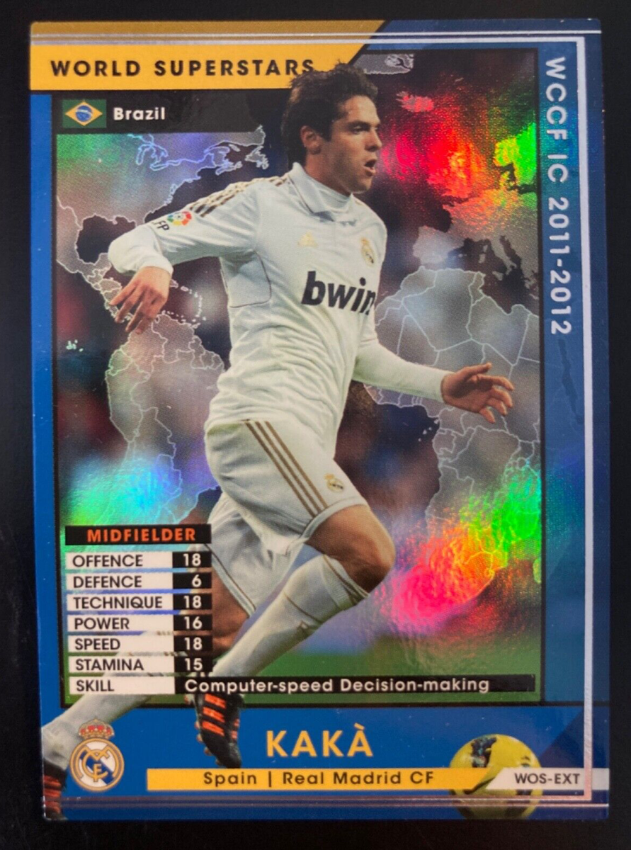 vintage kaka フットボールT レアル・マドリード　ワールドカップ 2011-12 Panini WCCF EXTRA Arcade Kaka Real Madrid rare refractor