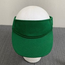 Augusta Sportswear Visor Strapback Cap Youth Adjustable Green Blank Jersey Mesh