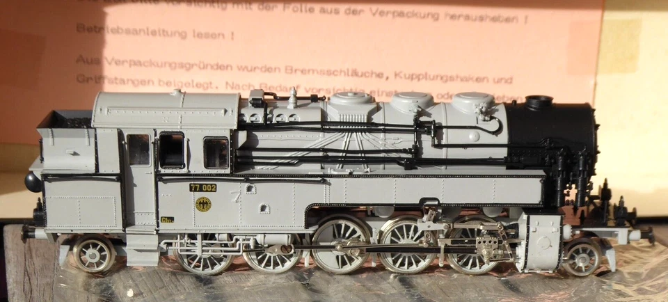 Liliput 9502 H0 Vapor Br 77 002 Foto Gris DRG Época 2 Función Ok Muy Raro Foto 2 de 4