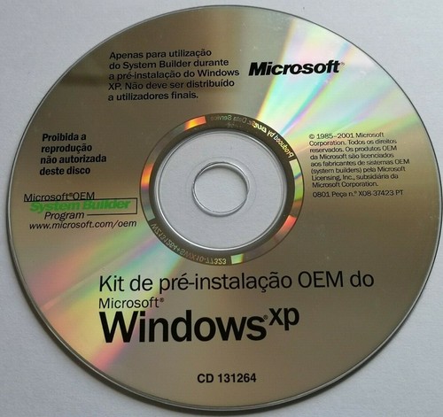 Microsoft XP OEM Pre Installation KIT Portuguese X08-37423 PT - 第 2/2 張圖片