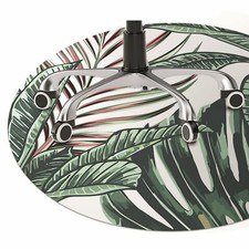 B&uuml;rostuhlunterlage Bodenmatte Stuhlunterlage Tropische Palme Rund 100cm