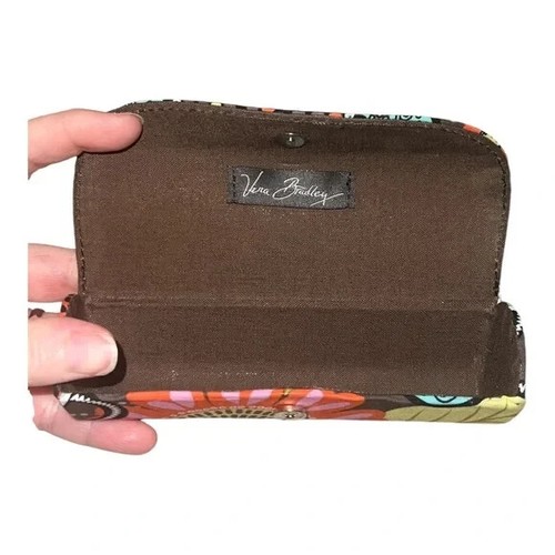 Vera Bradley Sierra Hard Clip Eyeglass Reader Case Blue Orange Southwestern NWOT - Picture 5 of 5