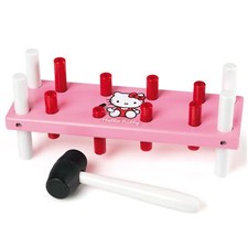 BRIO 32314 Hello Kitty Edition - Peg & Hammer Wooden Pounding Bench