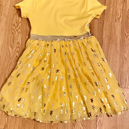 Girls Sz 14 Juniors Pokémon Dress Squirtle Yellow Layered Skirt Costume Cute K - Picture 7 of 12
